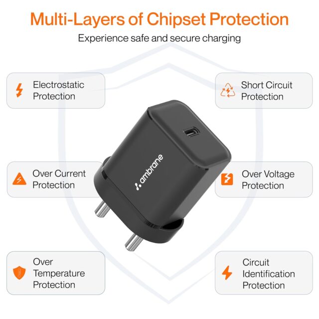 Ambrane 20W Type C Mobile Charger Adapter - Image 2